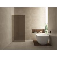 Wiesbaden Less Inloopdouche - 800x2000x8mm - Nano Vintage Brons Glas - Chroom