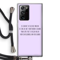 Regenboog: Samsung Galaxy Note 20 Ultra / Note 20 Ultra 5G Transparant Hoesje met koord