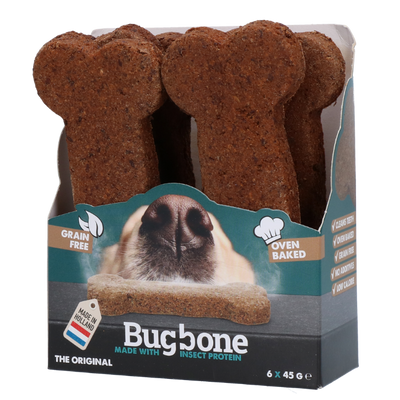 Bugbone insecten hondensnack large 6x45gr