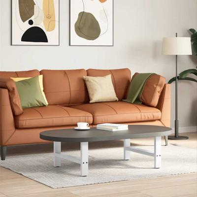 Salontafelpoten 2 st 70x(30-31) cm staal wit