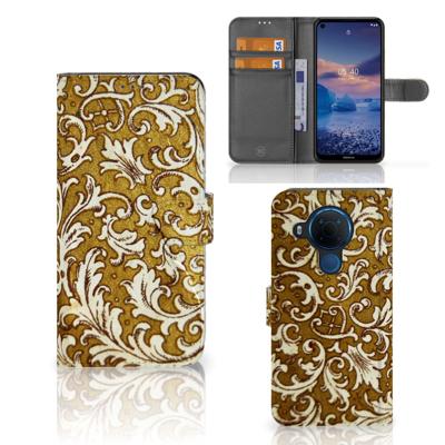 Wallet Case Nokia 5.4 Barok Goud | Portemonnee hoesje