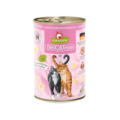 GRANATAPET DeliCATessen Salmon and seafood - nat kattenvoer - 400g