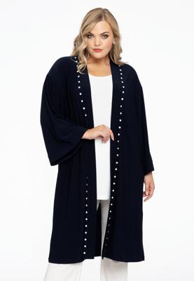 Yoek Kimono met parels | Blauw | Maat 50/52
