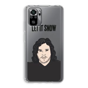 Let It Snow: Xiaomi Redmi Note 10S Transparant Hoesje