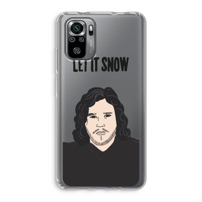 Let It Snow: Xiaomi Redmi Note 10S Transparant Hoesje
