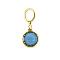 Qoss Kettinghanger Sylvia 12 mm Blauw | Goud