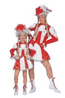 Majorette Dansmarietje rood