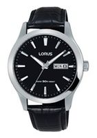 Horlogeband Lorus VX43-X097 / RXN27DX9 / RHG087X Leder Zwart 20mm