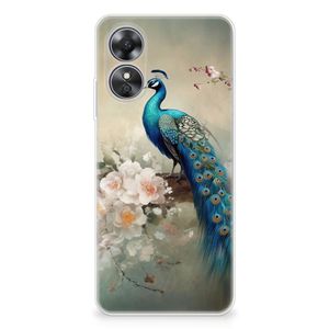 TPU Hoesje voor OPPO A17 Vintage Pauwen