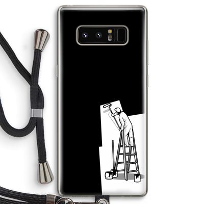 Musketon Painter: Samsung Galaxy Note 8 Transparant Hoesje met koord