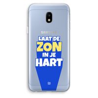 Laat de zon in je hart: Samsung Galaxy J3 (2017) Transparant Hoesje