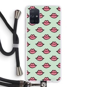 Lipjes: Samsung Galaxy A71 Transparant Hoesje met koord