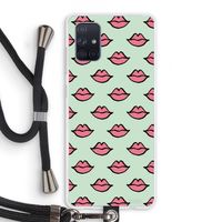 Lipjes: Samsung Galaxy A71 Transparant Hoesje met koord
