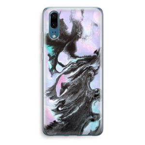 Pastel zwart: Huawei P20 Transparant Hoesje