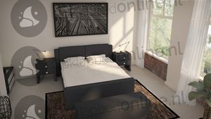 Opberg boxspring 200 x 200 cm- stofkleur 1754