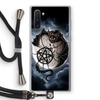 Volle maan: Samsung Galaxy Note 10 Transparant Hoesje met koord
