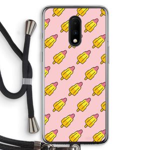 Waterijsjes: OnePlus 7 Transparant Hoesje met koord