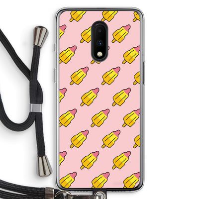 Waterijsjes: OnePlus 7 Transparant Hoesje met koord