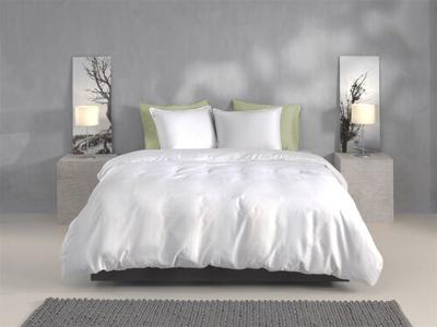 Zo! Home Zo! Home Percalle dekbedovertrek 140x200/220 Crystal White