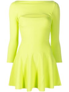 DSQUARED2 robe évasée à découpes - Vert