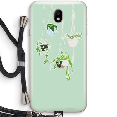 Hang In There: Samsung Galaxy J7 (2017) Transparant Hoesje met koord