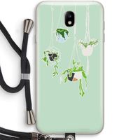 Hang In There: Samsung Galaxy J7 (2017) Transparant Hoesje met koord