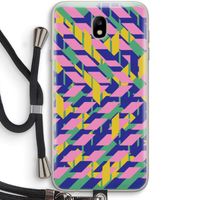 Skew Blush 1: Samsung Galaxy J7 (2017) Transparant Hoesje met koord