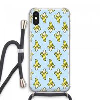 Bananas: iPhone XS Max Transparant Hoesje met koord