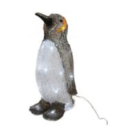 Kerstversiering Lumineo Pinguïn Wit (17 x 16 x 33 cm) - thumbnail