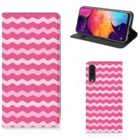 Samsung Galaxy A50 | Hoesje met Magneet | Waves Pink