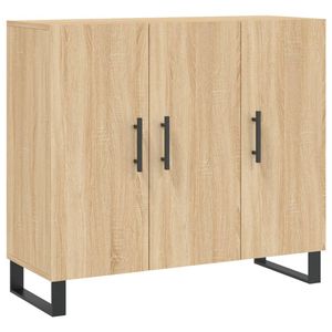 The Living Store Dressoir - Sonoma eiken - 90 x 34 x 80 cm - Duurzaam hout
