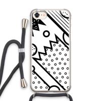 Pop Art #4: iPhone 7 Transparant Hoesje met koord