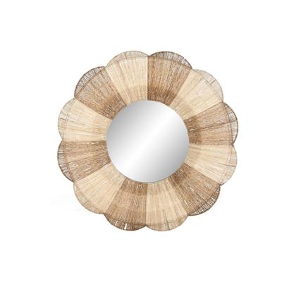 Wandspiegel Home ESPRIT Bruin Natuurlijk Boho 87 X 8 X 87 CM Wandspiegel Home ESPRIT Bruin Natuurlijk Boho 87 X 8 X 87 CM