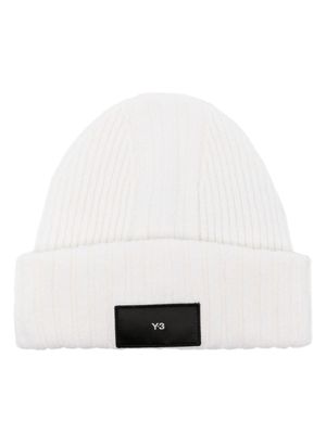 Y-3 casquette en laine mélangée à patch logo - Jaune