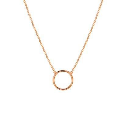 Ketting Rondje rosegoud 9,5 mm 40-44 cm