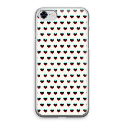 Hartjes: iPhone 8 Transparant Hoesje