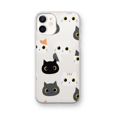 Katten: iPhone 12 mini Transparant Hoesje