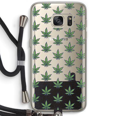 Weed: Samsung Galaxy S7 Transparant Hoesje met koord