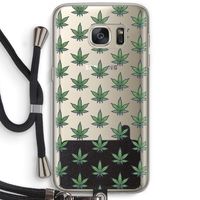 Weed: Samsung Galaxy S7 Transparant Hoesje met koord
