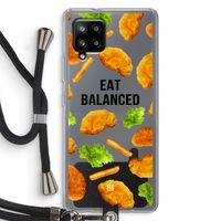 Eat Balanced: Samsung Galaxy A42 5G Transparant Hoesje met koord