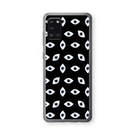 Eyes pattern: Samsung Galaxy A31 Transparant Hoesje
