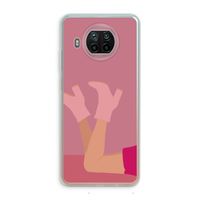 Pink boots: Xiaomi Mi 10T Lite 5G Transparant Hoesje