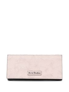 Acne Studios portefeuille à patch logo - Rose