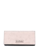 Acne Studios portefeuille à patch logo - Rose - thumbnail