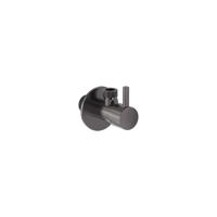 Hoekstopkraan MAY G1/2" x G3/8" Geborsteld Carbon Black PVD Hoekstopkraan MAY G1/2" x G3/8" Geborsteld Carbon Black PVD