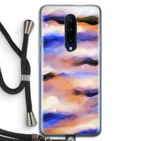 Donkere Wolken: OnePlus 7 Pro Transparant Hoesje met koord