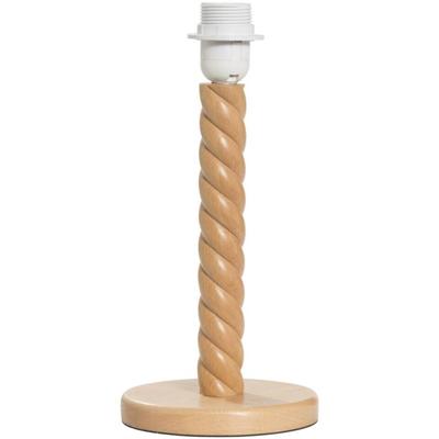 Leen Bakker - Lampvoet Noan - Naturel - 32,5xØ15 Cm - Hout - Bruin - H32.5 Cm