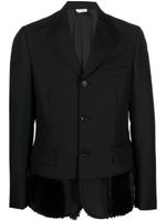 Comme des Garçons Homme Plus blazer à design superposé - Noir