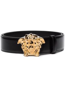 Versace ceinture La Medusa en cuir - Noir