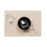 Stevige luxe Tafel placemats Plain camel 30 x 43 cm